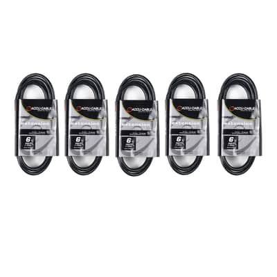 (5) ADJ ECCOM-6 Black 6' IEC-Male-to-IEC-Female Power Link Cables image 1