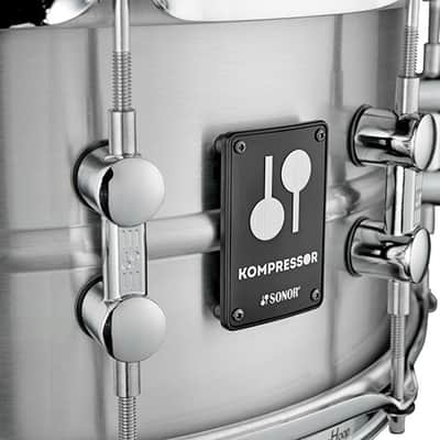 Sonor Kompressor 14"x5.75" Aluminum Snare Drum - Polished Aluminum Finish image 3