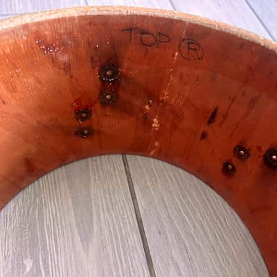 Sonor Tear Drop 13” Tom Shell Beechwood 1965 - Red Sparkle image 6
