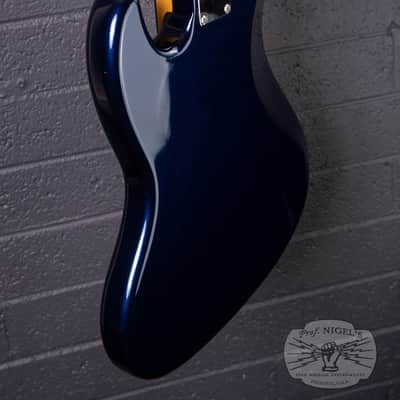 Tokai AJB114 MIJ Jazz Bass Gunmetal Blue Metallic Matching Headstock Made in Japan image 12