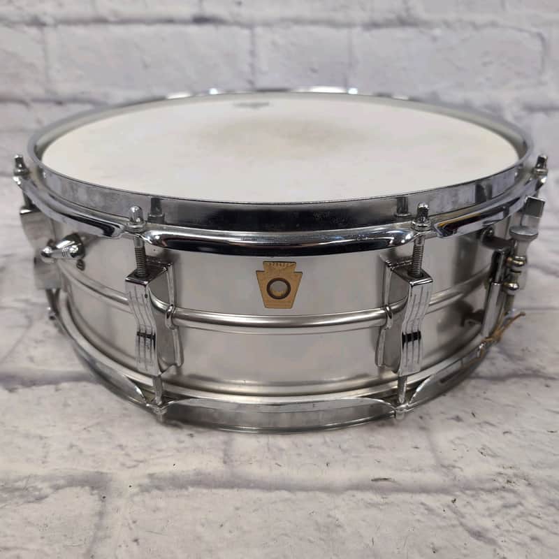 Ludwig Acrolite No 404 5x14" 8-Lug Aluminum | Keystone Badge 1967 | Lever Tone Control w/1960's Blue Case image 1