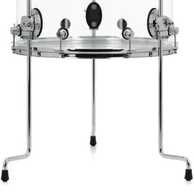 DW Design Series Acrylic Floor Tom - 16 x 18 inch - Clear Acrylic image 2