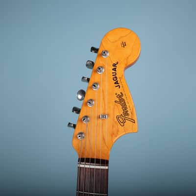 2014 Classic 60s Jaguar Fiesta Red Rosewood Electric Guitar image 15