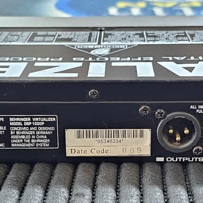 Behringer Virtualizer Pro DSP1000P 24-Bit Dual Engine Digital Effects Processor 2000s - Black / Silver image 2