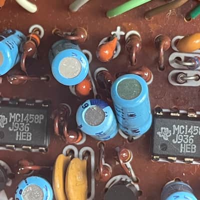 Vintage very rare 1978 1979 Maxon Ibanez OD808 OD-808 Overdrive dual op amp guitar pedal Tubescreamer image 8