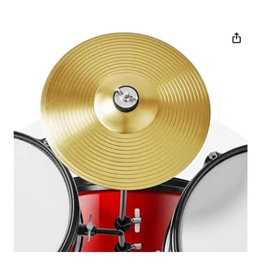🎸3 Piece Junior Size Acoustic Drum Kit with Snare, Cymbal, and Throne🎸 image 4