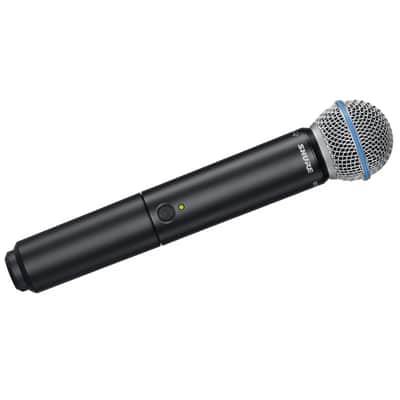 Shure BLX2/B58 Handheld Wireless Transmitter with BETA 58A Vocal Mic Capsule - for use with BLX Wireless Microphone Systems (Receiver Sold Separately) | H10 Band image 1