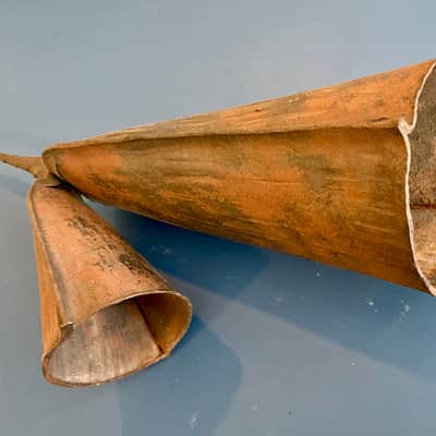 Vintage Gangkogui African Double Iron Bell - Large image 3