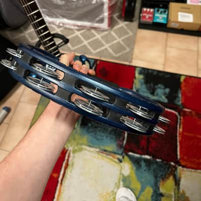 Meinl TMT1A-B Mountable Tambourine with Aluminum Jingles 2010s - Blue image 4