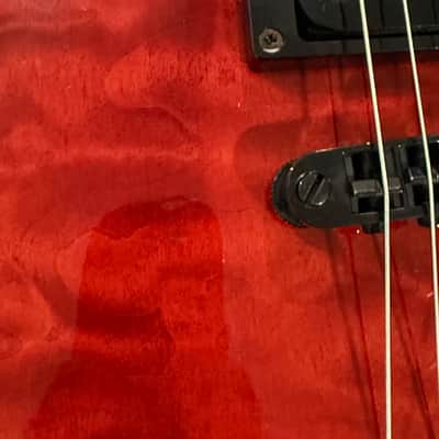 ESP LTD MH-100 QM NT 2005 - 2006 - See Thru Black Cherry image 10