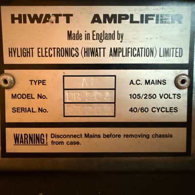 Hiwatt Custom 50 DR504 1981 - Black image 4
