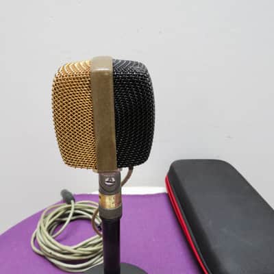 AKG D12 Cardioid Dynamic Microphone - 1960s - Gold/ Black image 4