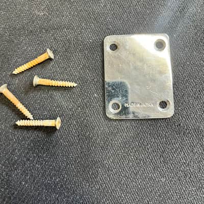 Zenon Teisco Guyatone Kawaii MIJ Japan Neck Plate with Screws 1960s 1970s image 1