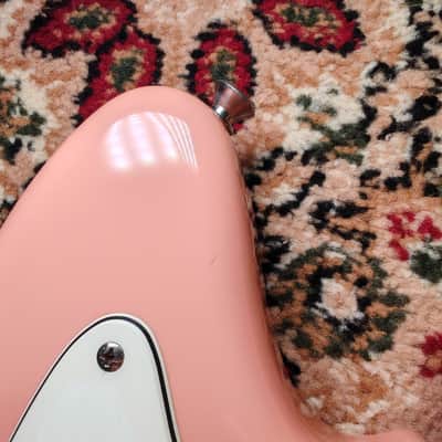 2021 Fender Japan Hybrid II Jazzmaster Flamingo Pink, 75th Anniversary Logo, MIJ JD21 image 23