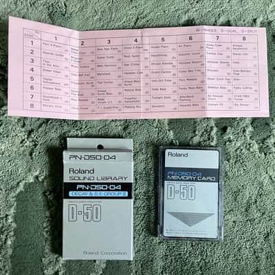 Roland D-50 PN-D50-04 Patch Memory ROM Card image 4