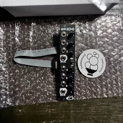 Bubblesound Mix6 6 channel (or 2x3 ch) Mono Mixer Eurorack Modular 2023 Black image 2