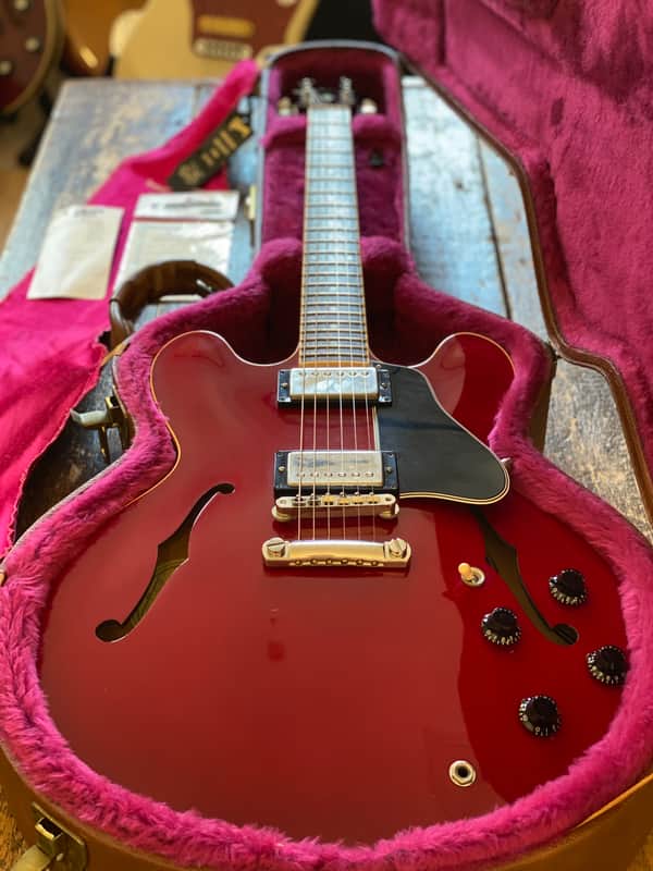 Gibson USA Vintage 1997 ES 335 Figured Dot Yamano Japan Export Order Cherry Electric Guitar w/ OHSC & Docs
