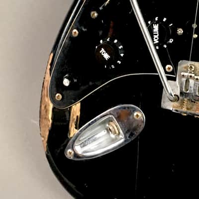 LEFTY! Vintage 1995 Fender Nirvana Tribute Stratocaster Black Heavy Relic Strat Guitar Seymour Duncan 7.3 Lb SSC image 3