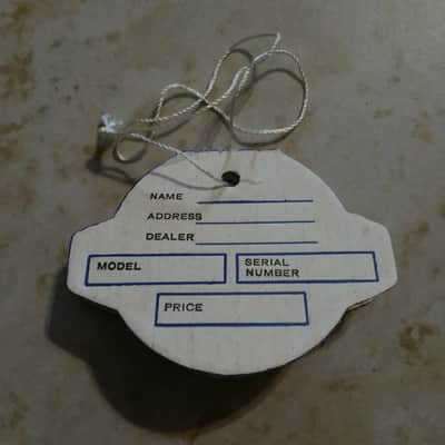Vintage 1960's EKO Guitar Price Hang Tag! Rare, Original Case Candy, Paperwork! image 3