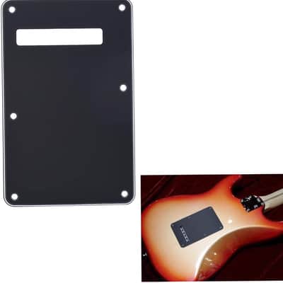 Pickguard Tremolo Cavity Cover Backplate Back Plate 3Ply for Style Electric Guitar Black image 3