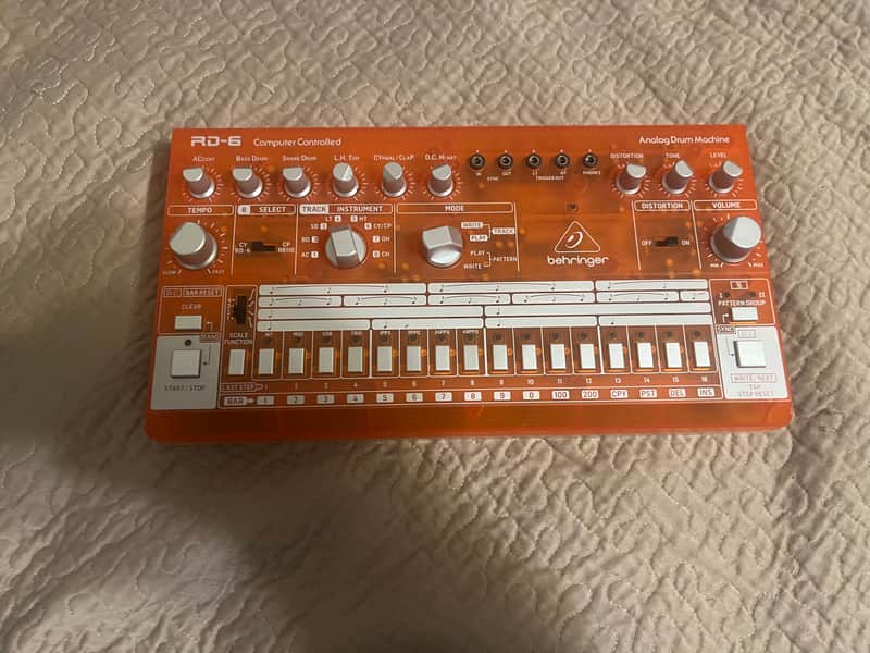 Behringer RD-6-TG Analog Drum Machine 2020 - Present - Transparent Orange imagen 1