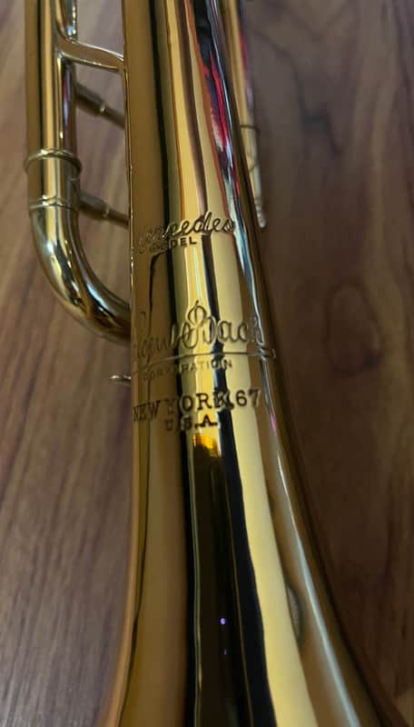 NY Vincent Bach Mercedes Bb Trumpet In Lacquer image 1