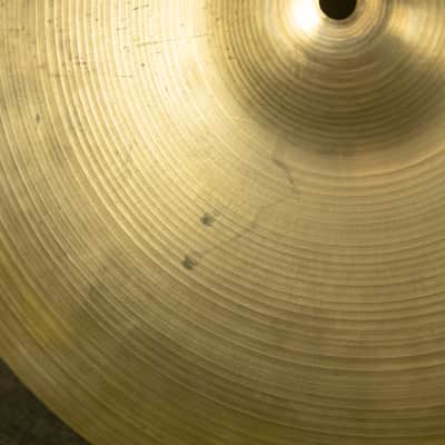 1950s Zildjian 15" A Small Stamp Hi Hat Cymbals 1011g 1069g image 9