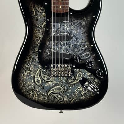 2020 Fender MIJ Limited Edition Black Paisley Stratocaster image 4