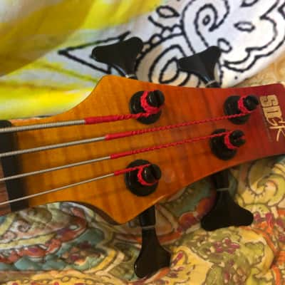 Ibanez SR870 Electric Bass Guitar Active Autumn Leaves Gradient w Case image 4