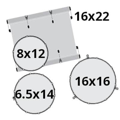 Gretsch Catalina Maple 4pc Shell Pack, Lemon Sparkle (CM2-E624S) Bild 8