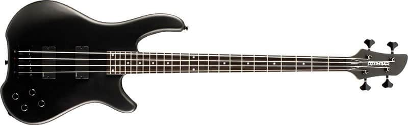 Fernandes Tremor Deluxe 4 Bass Guitar - Metallic Black Satin | Reverb