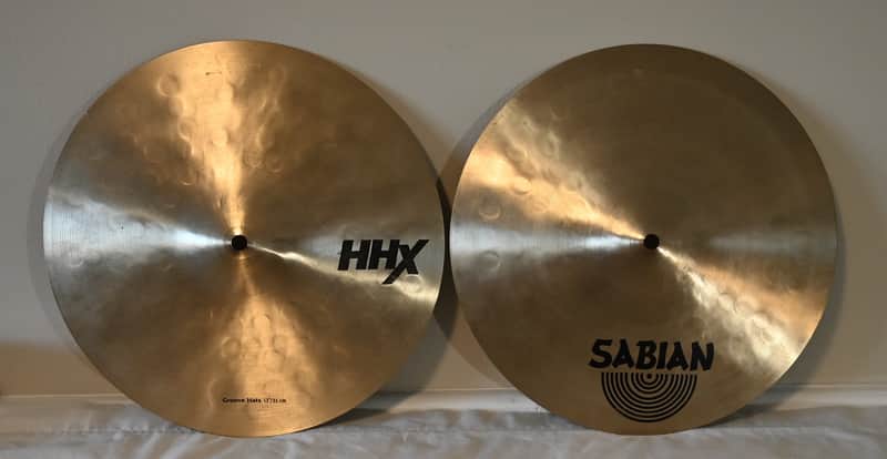 Sabian 13" HHX Groove Hats Pair Natural Finish Hi-Hats image 1