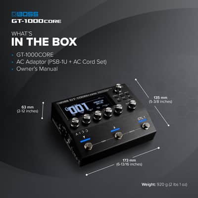 BOSS GT-1000CORE Guitar Effects Processor in a Compact Pedal | Unlimited Sound Creation | Unmatched Sound Quality with 32-Bit AD/DA | 32-Bit Floating-Point Processing | Cutting-Edge AIRD Technology image 4