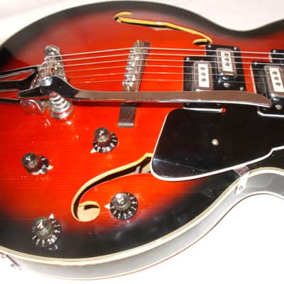 1966 Kimberly Teisco E-335T Cherry Burst *Split Rail Pickups* image 7