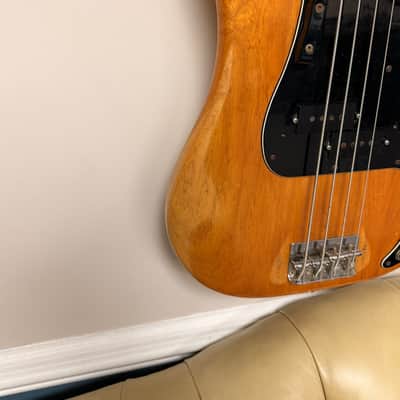 1977 Fender Precision Bass with Maple Fretboard - Natural image 11