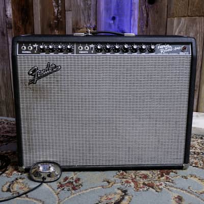 Fender '65 Twin Reverb Reissue 85-Watt 2x12" Guitar Combo 2008 - Black AC072543 with Footswitch image 2