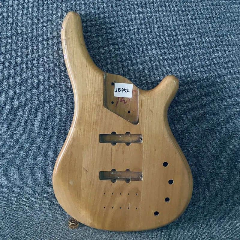 Solid Alder Wood 4 String Bass Body image 1