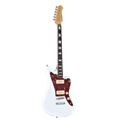 Artist Grungemaster White Electric Guitar w/ P90 Pickups image 5