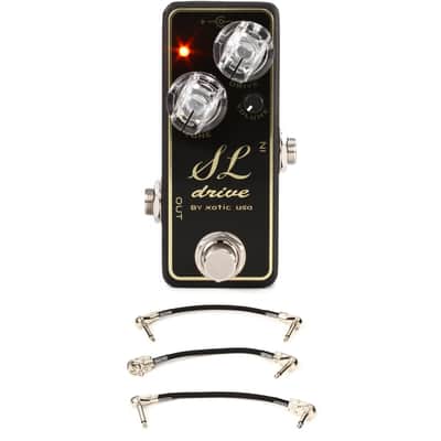 Xotic SL Drive Mini Overdrive Pedal with 3 Patch Cables image 1