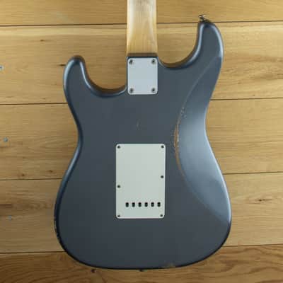 Fender Custom Shop Andy Hicks Masterbuilt 63 Strat Journeyman Relic, Charcoal Frost Metallic R139559 image 5