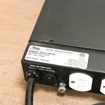 Middle Atlantic PD-915R-PL 9-Outlet Rackmount Power Distribution Unit CG013XT image 10