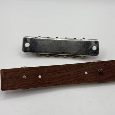 Teisco Hollowbody Electric Guitar Bridge MIJ Japan 1970s - Chrome image 5