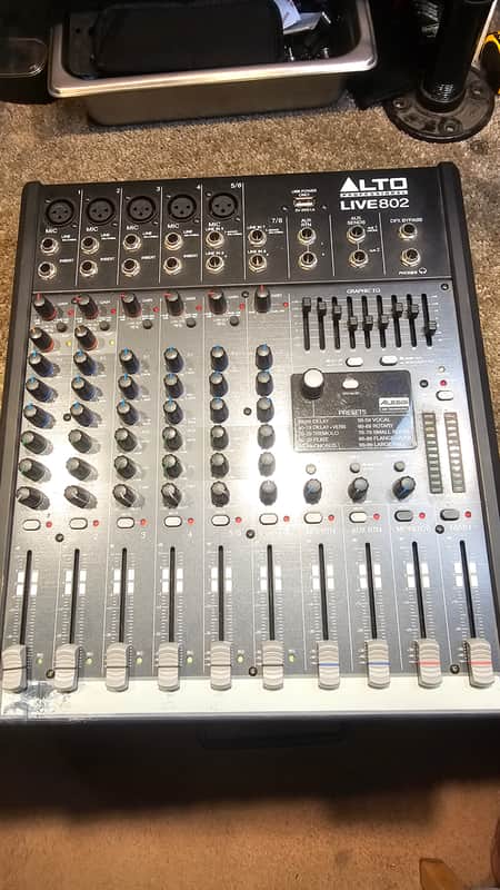Alto Professional Live 802 8-Channel Mixer 2010s - Black image 1