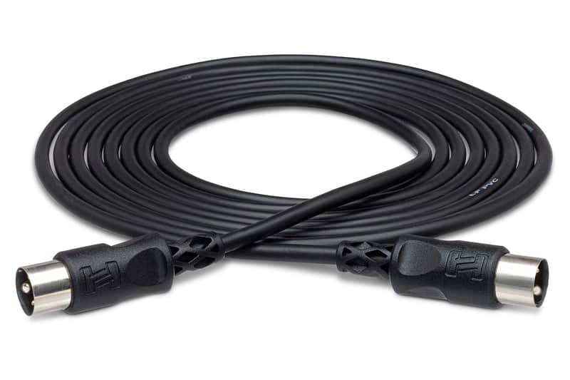 Hosa MID-320BK 5-Pin DIN to 5-Pin DIN MIDI Cable, 20 Feet image 1