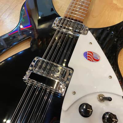Rickenbacker 330/12 12-String Electric Guitar JetGlo (Black) image 7