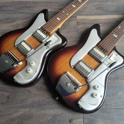 1960's Guyatone Japan LG-70 / Ibanez 1860 Electric Guitars (Matching Pair) image 1