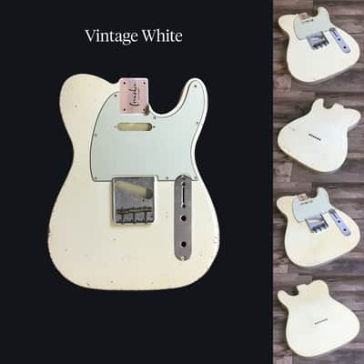 Made to Order - FRANCHIN Mars guitar body Relic Aged 100% Nitro Lacquer (Butterscotch/ Sunburst/ Black/ White/ Blue/ Green/ Yellow/ Red/ Pink/ Burgundy/ Purple/ Gold/ Silver, etc.) Basswood Poplar Telecaster-Tele-T-Style Made in Italy image 7