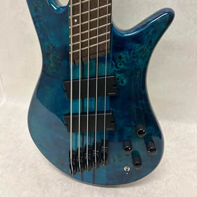 Spector NS DIMENSION 5 STRING 2022 - BLACK AND BLUE image 1
