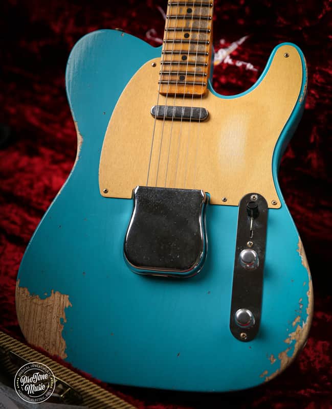 2023 Fender USA Custom Shop 52' Telecaster Heavy Relic TAOT Turquoise image 1