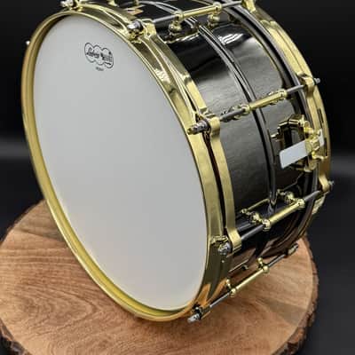 Ludwig LB417BT "Brass On Brass" Black Beauty 6.5x14" 10-Lug Brass Snare Drum with Tube Lugs, Brass Hardware 2003 - Present - Black Nickel-Plated image 8